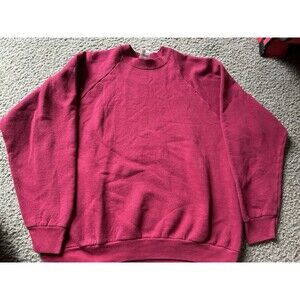 Vintage Fruit Of The Loom Casual Sweatshirt Size Men’s  XL Red